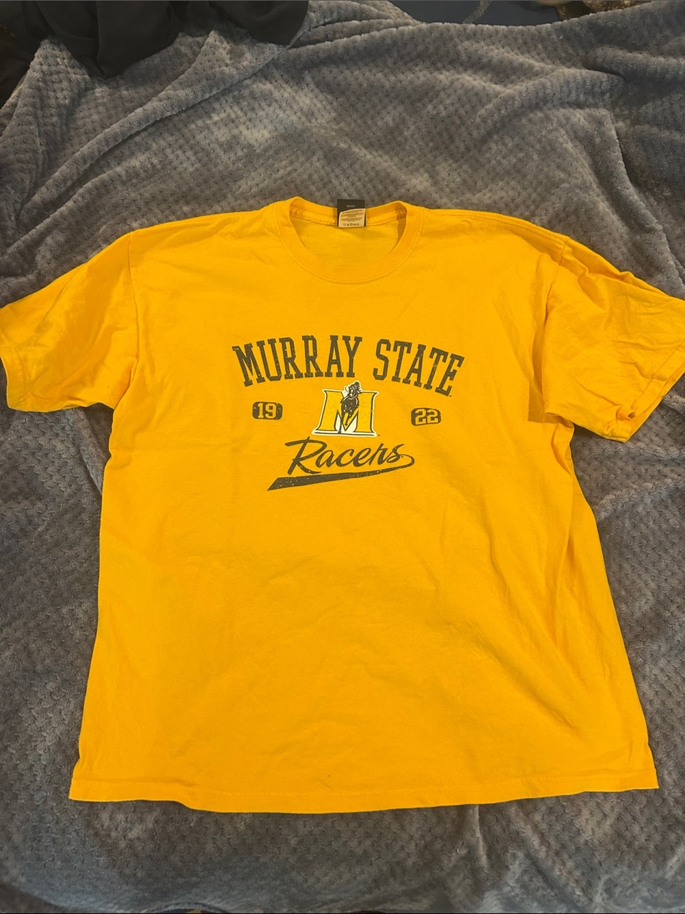 Super cool Y2K Murray State University Racers Bright yellow szXL T-shirt